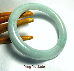 Sale Classic Round "Endlessly Interesting" Traditional Burmese Jadeite Bangle Bracelet 58 mm (BB3015)