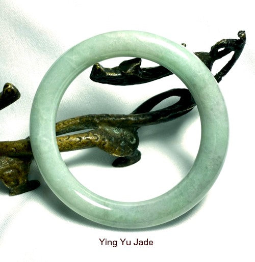 Sale Classic Round "Endlessly Interesting" Traditional Burmese Jadeite Bangle Bracelet 58 mm (BB3015)