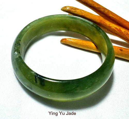 Authentic A Chinese Jade Jadeite Bracelet Green and Yellow All outlet Natural.