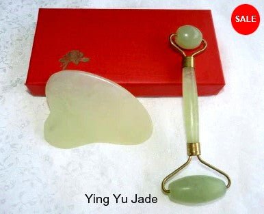 Sale-Ying  Yu Jade Special: Jade Roller and Jade Gua Sha Tool #9