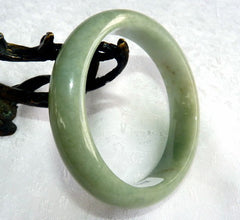 Sale Good Green Burmese Jadeite Grade A Bangle Bracelet 58.5 mm + Certificate (G4786)