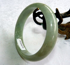 Good Green Burmese Jadeite Grade A Bangle Bracelet 58.5 mm + Certificate (G4786)