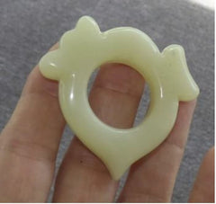 Sale-Jade Acupressure Stimulator Ring - Chinese Medicine