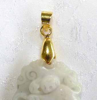 Gold Bail for Jade Pendants