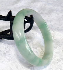 Precious Fei Cui Green Veins Jadeite Bangle Bracelet 57mm (BB2360)