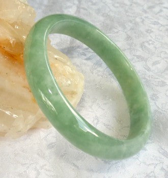 Precious Rare Fei Cui Green Old Mine Lao Pit Jadeite Jade Bangle 56.5mm (BB2572)