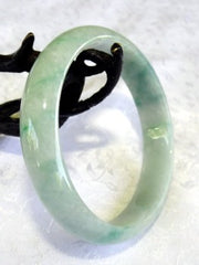 Precious Imperial Green Veins Old Mine Jadeite Bangle Bracelet 56.5mm (BB2725)