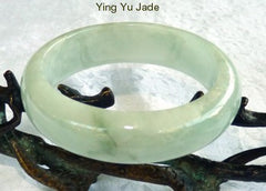 "Glowing Smoky Spiritual" Grade A Translcuent  Old Mine Lao Pit Jadeite Bangle Bracelet 59mm (BB2822)