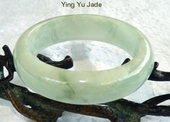 "Glowing Smoky Spiritual" Grade A Translcuent Old Mine Lao Pit Jadeite Bangle Bracelet 59mm (BB2822)