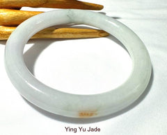 "Kiss of Hong" Large Round Burmese Jadeite Bangle Bracelet 73.5 mm (BB2962)