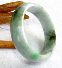 "Gorgeous" Varied Green Small "Old Mine" Burmese Jadeite Bangle Bracelet 50 mm (BB2971)