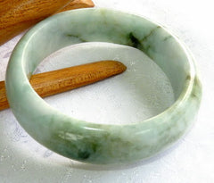 "Gorgeous" Varied Green Small "Old Mine" Burmese Jadeite Bangle Bracelet 50 mm (BB2971)