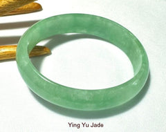 Imperial Green Small Oval Burmese Jadeite Bangle Bracelet 50 mm (BB2998)
