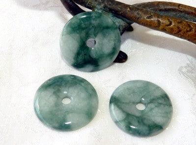 Burmese Jadeite "Bi" Donut Pendant (BJP-BI-11)