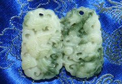 Double Dragon Phoenix "Yin and Yang" Chinese Jade Pendant - Last One! (BJP850)