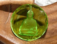 Green Crystal "Medicine Buddha" Pendant (CP211)