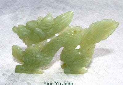 Classic Well Carved Chinese Jade Dragon Carving