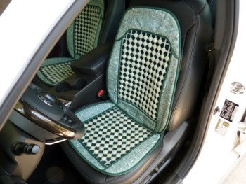 Sale-Jade Bead Car Seat Padded Cover Cushion - Set of 2 - Ying Yu Jade Exclusive and One Set Only