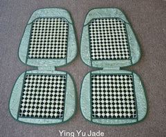 Sale-Jade Bead Car Seat Padded Cover Cushion - Set of 2 - Ying Yu Jade Exclusive and One Set Only