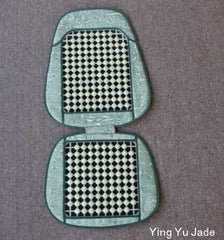 Sale-Jade Bead Car Seat Padded Cover Cushion - Set of 2 - Ying Yu Jade Exclusive and One Set Only