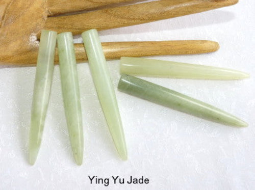 Sale-Jade "Needles" for Acupressure Set of 5