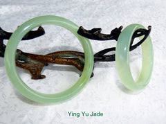 Sale-"Large/Men's "Modern" Chinese Jade Bangle 69 mm (NJ-2659)