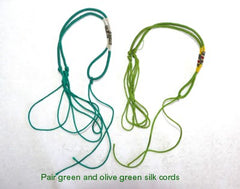 "Dragon Whisker" Silk Knotted Adjustable Cord for Pendant-Choose Color, Style