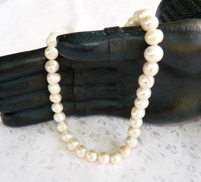 White Lustrous China South Seas Pearl Necklace - YYJ Exclusive