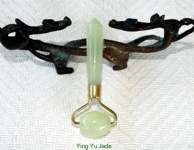 Sale-Ying Yu Jade Small Jade Roller for Face, Beauty and Health