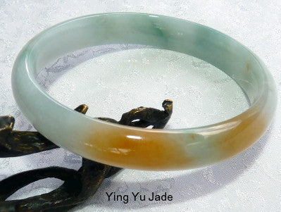 Yellow green Jade offers bangle bracelet. 61mm