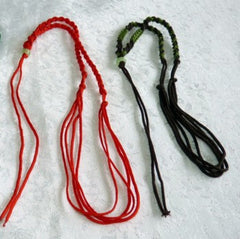 "Dragon Whisker" Silk Knotted Adjustable Cord for Pendant-Choose Color, Style