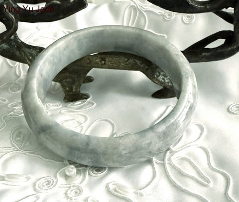Sale - New Listing "Powerful Woman" Burmese Jadeite Grade A Bangle Bracelet  58.5 mm+ Certificate (7943)