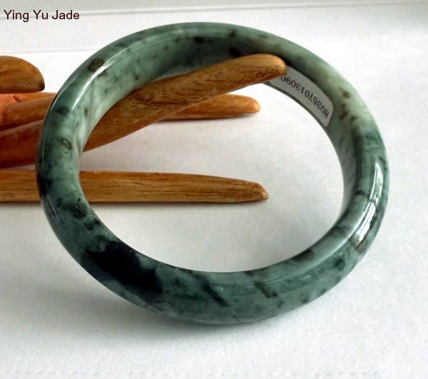 Sale New Listing "Powerful Woman" Burmese Jadeite Bangle Bracelet  59mm (BB-C-309)