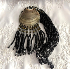 Sale-New Listing-LARGE Vintage Chinese Belleek Sea Shell Necklace