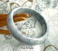 Sale - New Listing "Powerful Woman" Burmese Jadeite Grade A Bangle Bracelet  58.5 mm+ Certificate (7943)