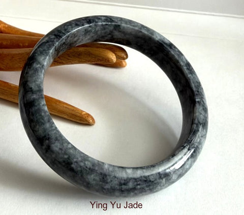 Sale : New Listing "Qi Energy" Strong Energy Classic Chinese Jade Bangle Bracelet 61 mm(NJ2782)