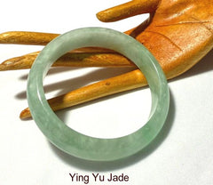 Sale-New Listing Genuine Natural Burmese Jadeite Bangle Bracelet with Certificate 53 mm (BB-C-3007)