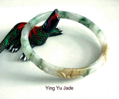 Sale-New Listing "Body, Mind and Spirit" Rare Chinese Jade Bangle Bracelet 72mm {BB3021)