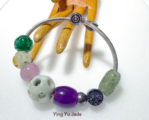 Sale-New Listing - Jade Bead Bracelet - One-Of-A-Kind