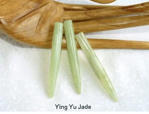 Sale-Jade "Needles" for Acupressure Set of 3