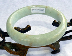 "Endlessly Interesting" Burmese Jadeite Grade A Bangle Bracelet 57 mm + Certificate (697)
