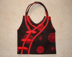 Red "Chongsam" Style Chinese Silk Purse