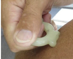 Jade Acupressure Stimulator Ring - Chinese Medicine