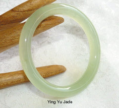 Pure Natural Round Chinese Jade Baby / Child Bangle 46 mm