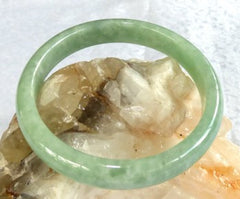 Precious Rare Fei Cui Green Old Mine Lao Pit Jadeite Jade  Bangle 56.5mm (BB2572)