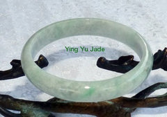 Tiny Imperial Green Veins Burmese Jadeite Jade Bangle Bracelet 60mm (BB2720)