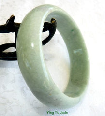 "Tiny Veins"  Imperial Green Burmese Jadeite Grade A Old Mine Bangle Bracelet 57.5mm (BB2897)