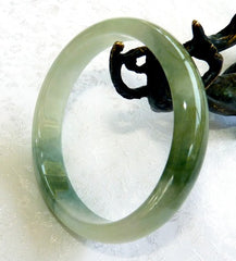 "Glowing" Heavenly Burmese Jadeite Bangle Bracelet 56 mm (BB2996)