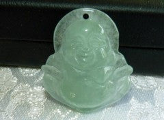1863 4-17-2019 Vintage Buddha Blessings "Old Mine" Burmese  Jadeite Pendant (BJP3)