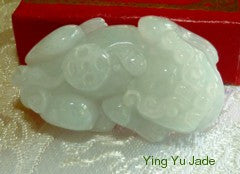 Pixiue Protects Fortune 3-D Burmese Jadeite Grade A Pendant (BJP832)